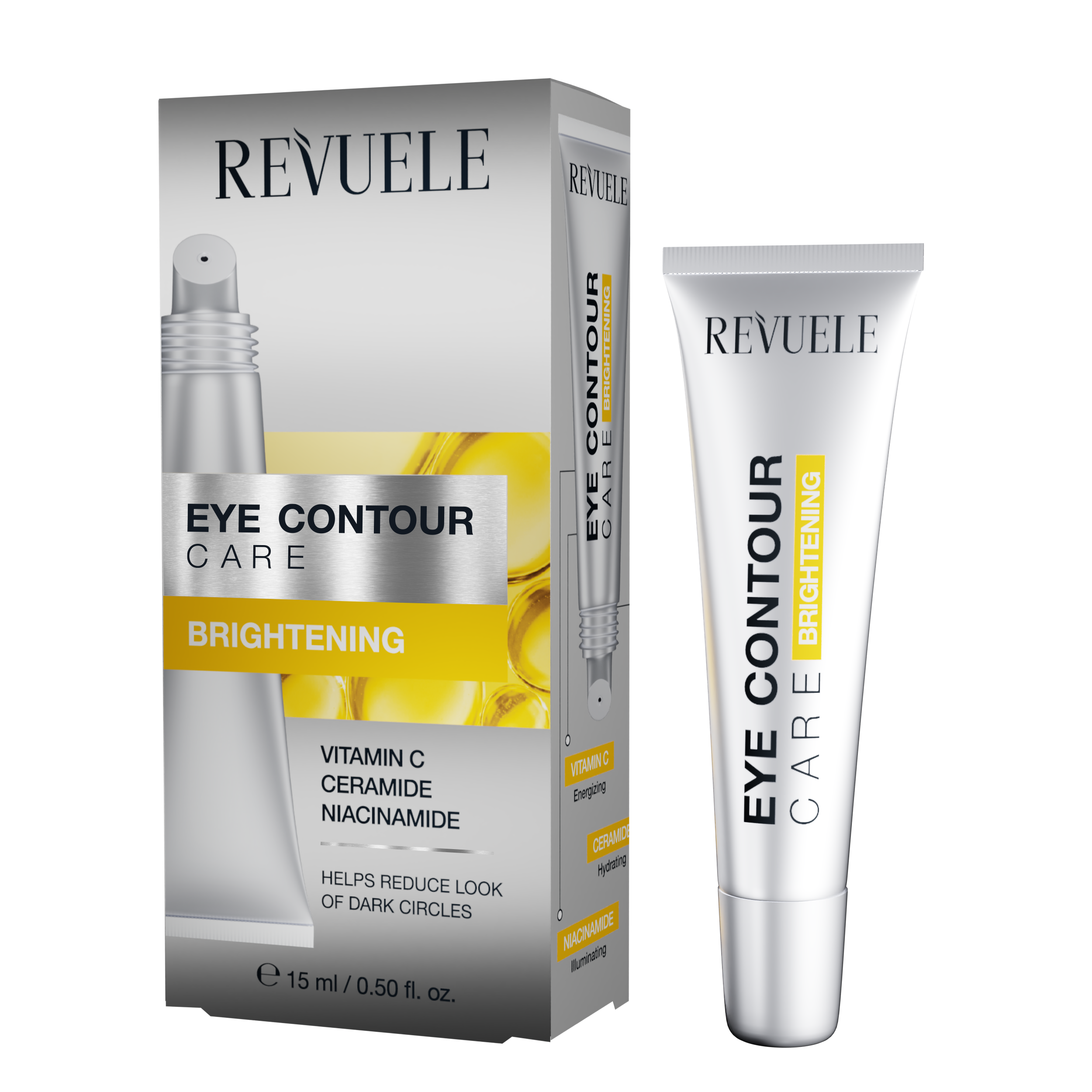Eye contour brightening
