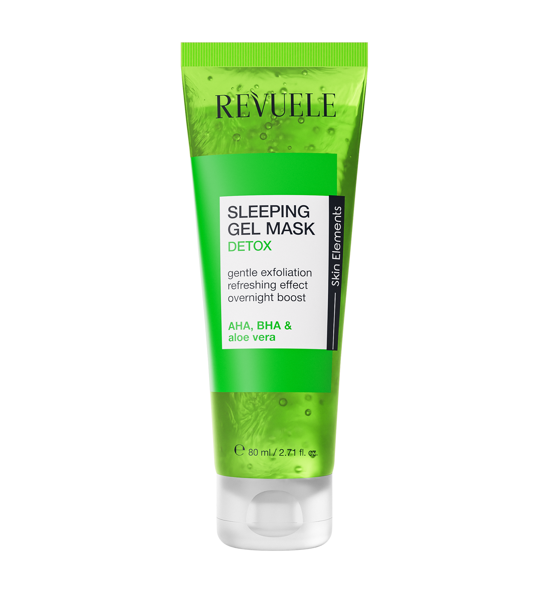 SLEEPING GEL MASK - DETOX, 80 ml - GREEN