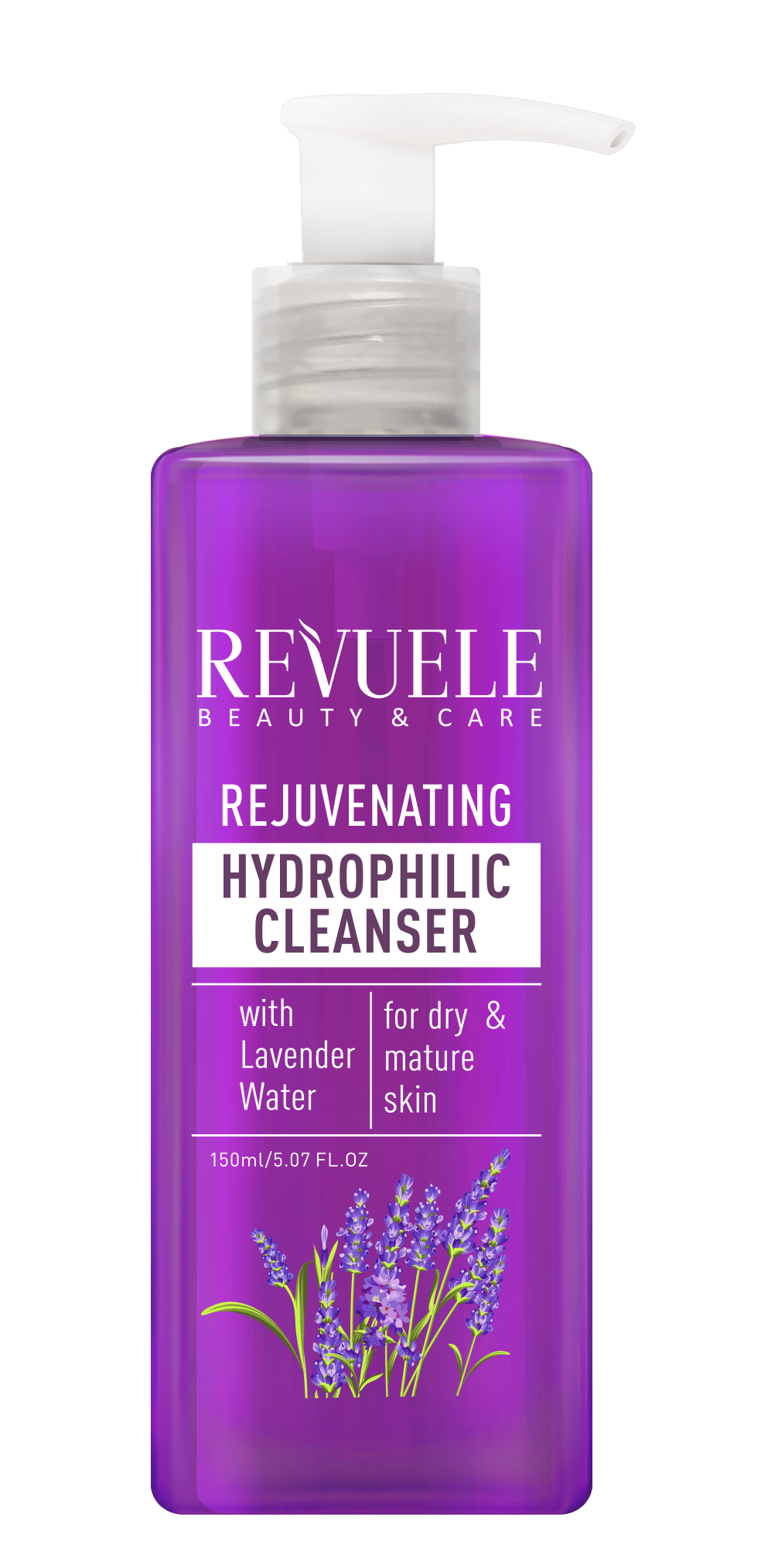 Rejuvenating Hydrophilic Cleanser with lavender water, 150ml
