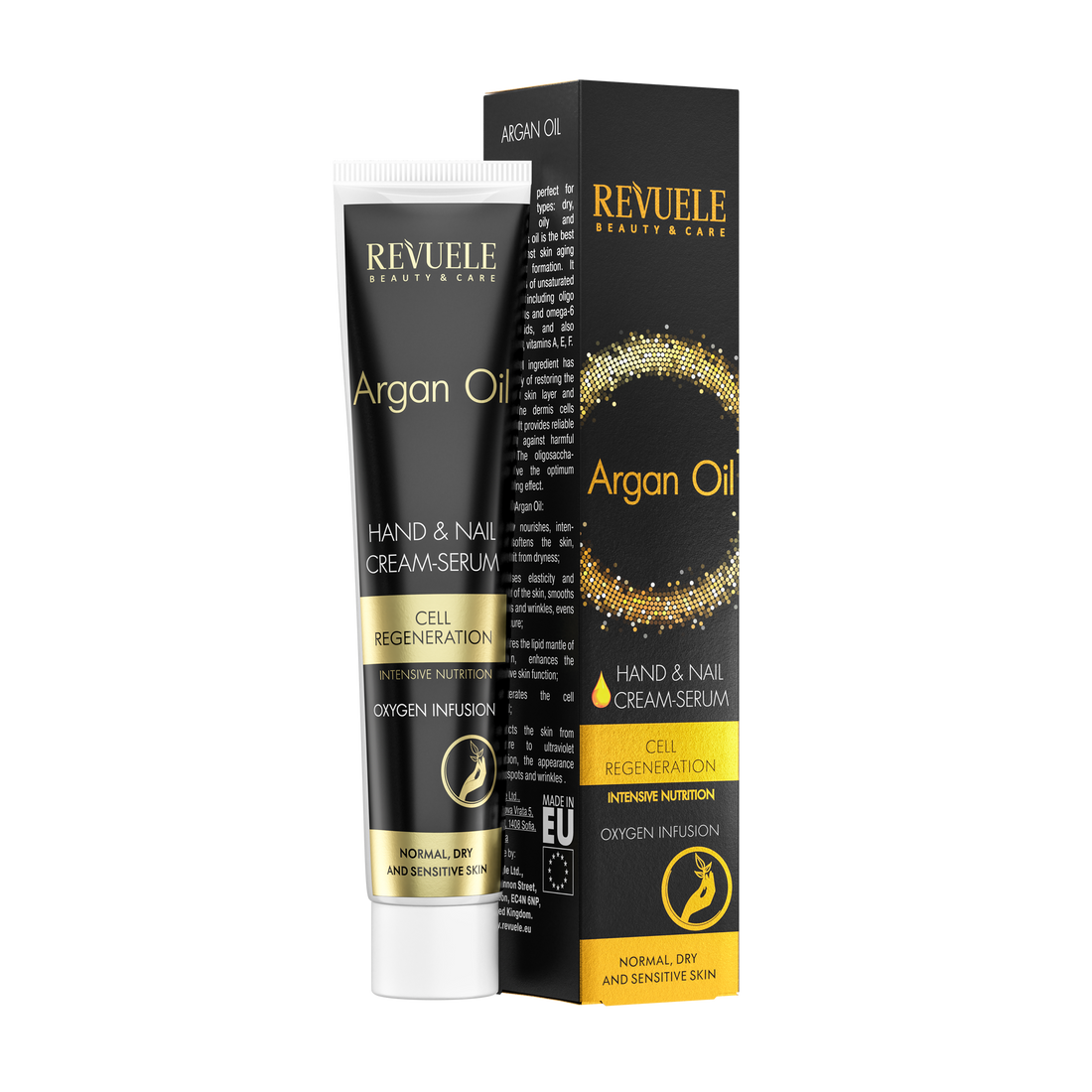 ARGAN OIL Hand &amp; Nail Cream-Serum Cell Regeneratoin Oxygen Infusion, 50ml, 12 pcs