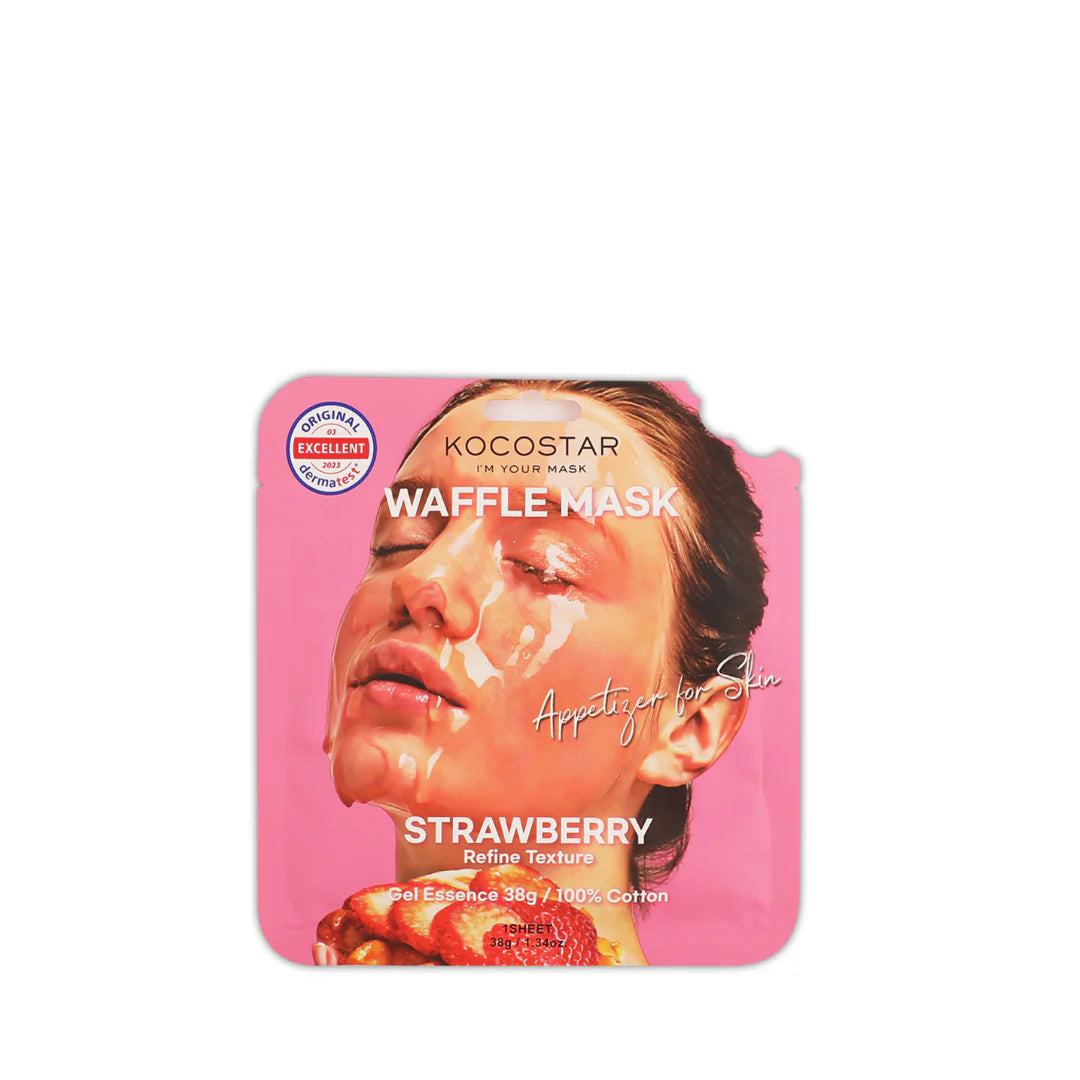 Waffle Mask Strawberry