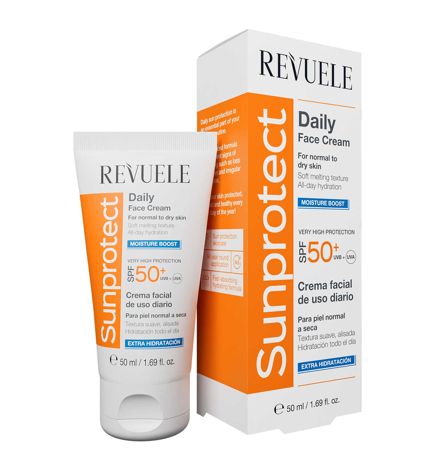 SUNPROTECT DAILY FACE CREAM – MOISTURE BOOST, SPF 50+, 50 ml