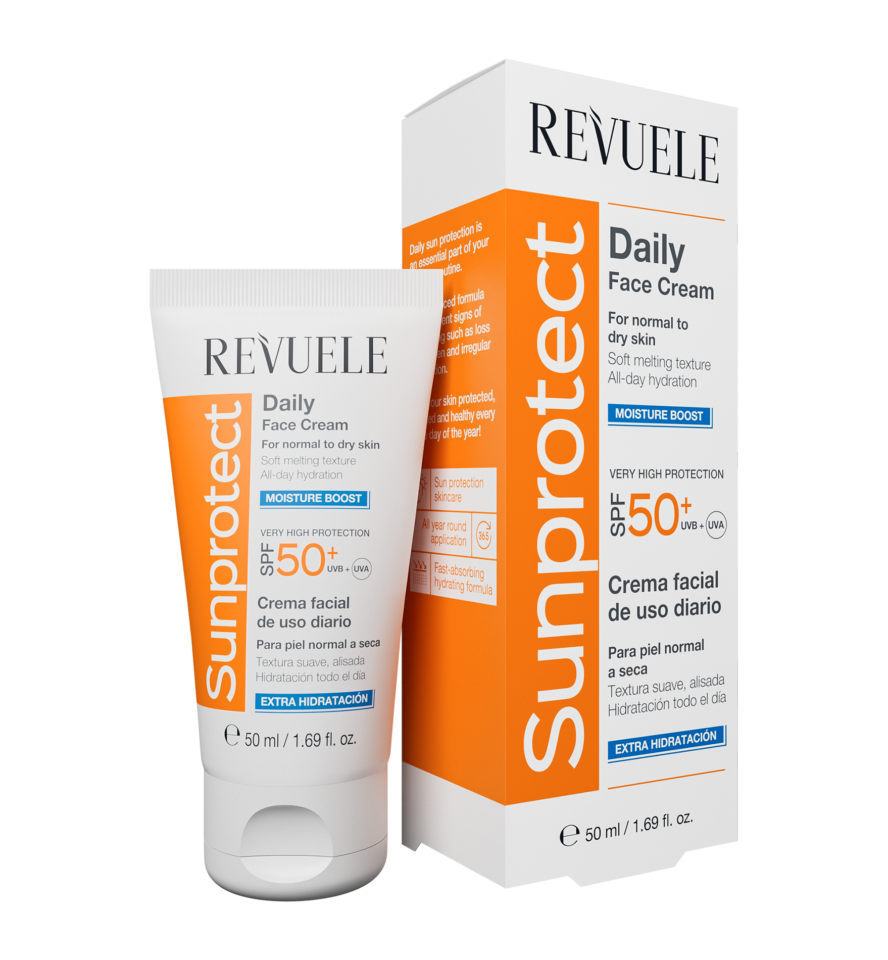 SUNPROTECT DAILY FACE CREAM – MOISTURE BOOST, SPF 50+, 50 ml