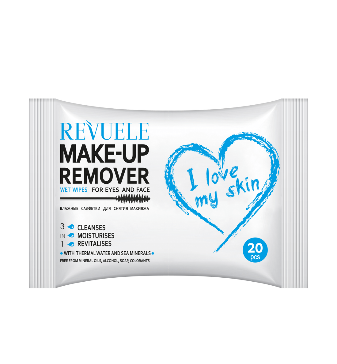 Wet wipes MAKE-UP REMOVER for eyes and face with Thermal Water and Sea Minerals