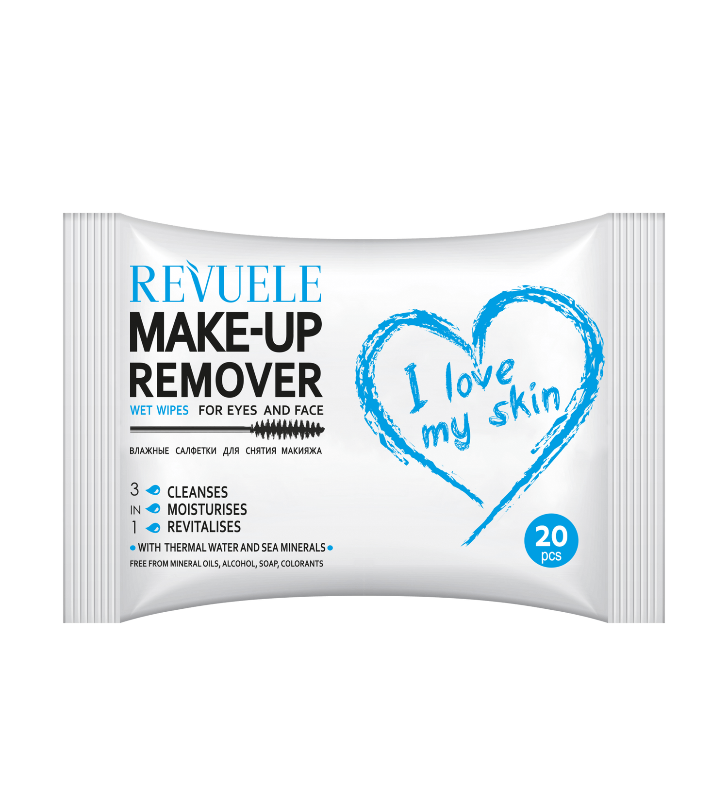 Wet wipes MAKE-UP REMOVER for eyes and face with Thermal Water and Sea Minerals