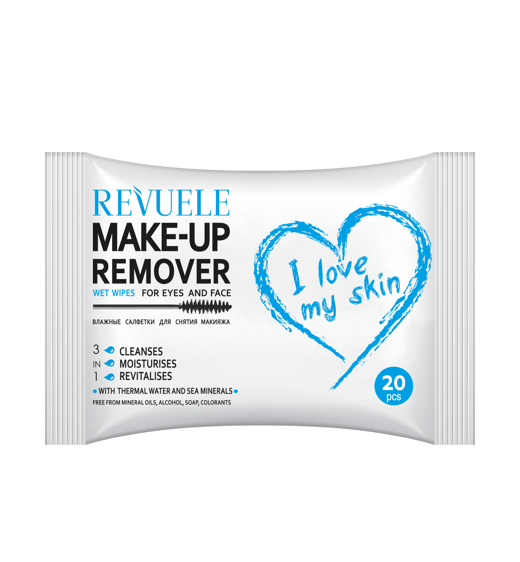 Wet wipes MAKE-UP REMOVER for eyes and face with Thermal Water and Sea Minerals